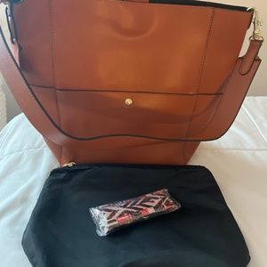 Synthetic Leather Shoulder Bag
